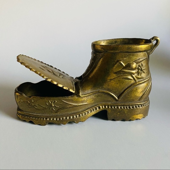 Mid-Century Italian Brass Boot Ashtray